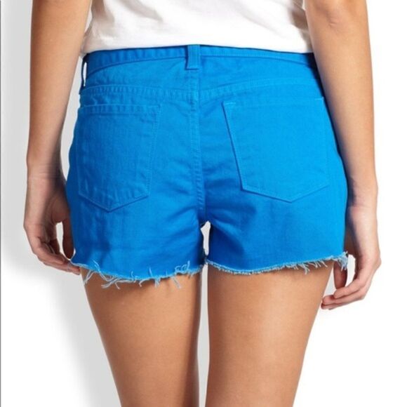J Brand Blue Bonnet Cut Off Shorts Size 27/4 - Bright and Vibrant Color! 💙 - Picture 3 of 9